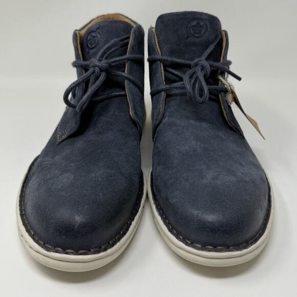 Born Theo Men’s Chukka Boots Size 10.5 Navy Blue Leather Casual Comfort Lace Up main image 9